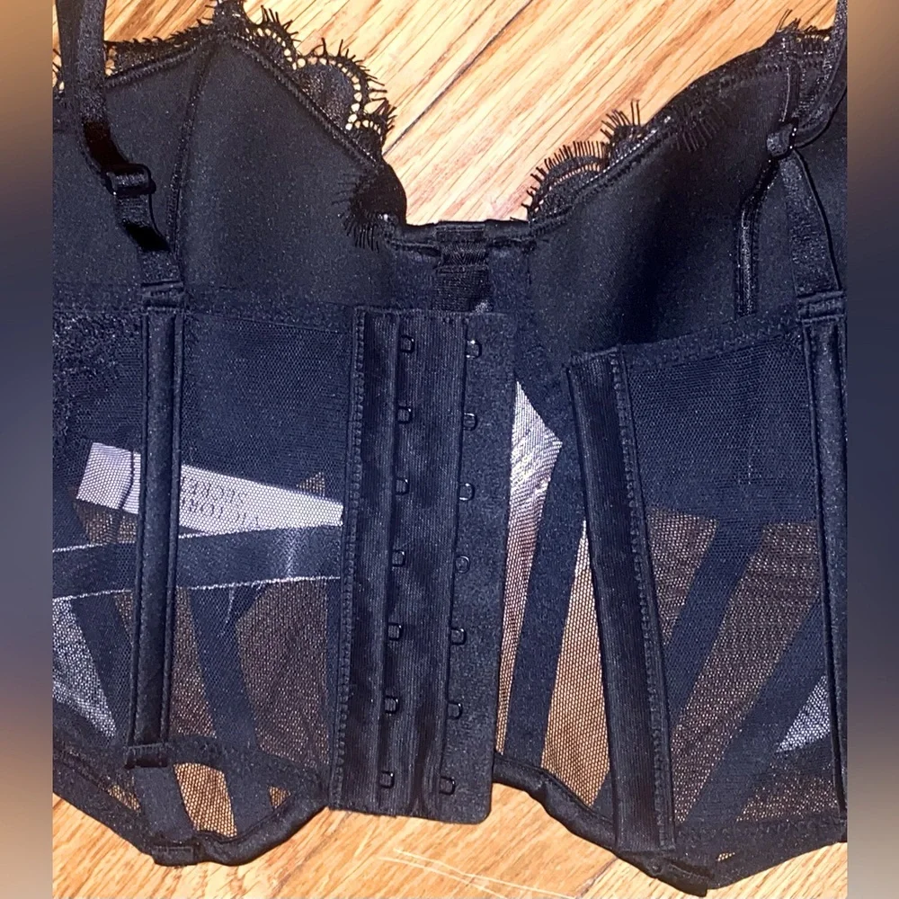 Victoria's Secret Very Sexy Longline Halter Lace Corset Top (NWT) - Picture 15 of 16